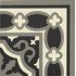 Florentine Black Corner 20x20