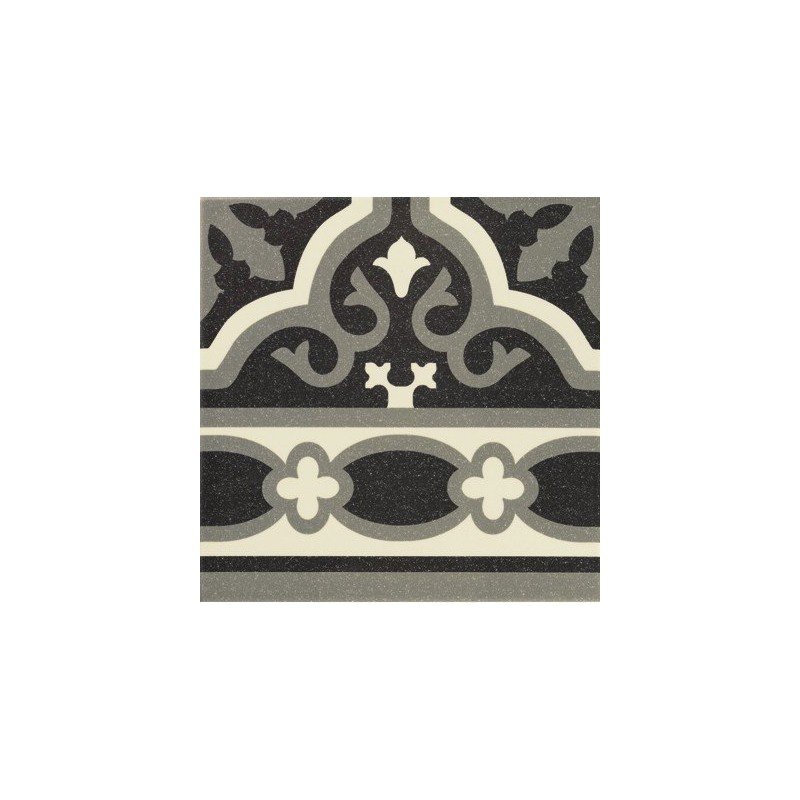 Florentine Black border 20x20 (box of 1 m²)