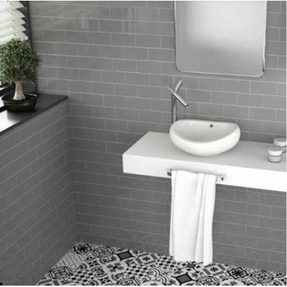 Carrelage Metro 7,5x15 blanc