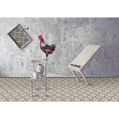 Centro Florentine White central pattern 20x20 (box of 1 m²)