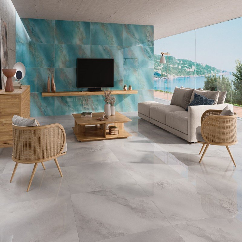 Série Hydra white 60x120 poli bords rectifiés (carton de 1,43 m2)