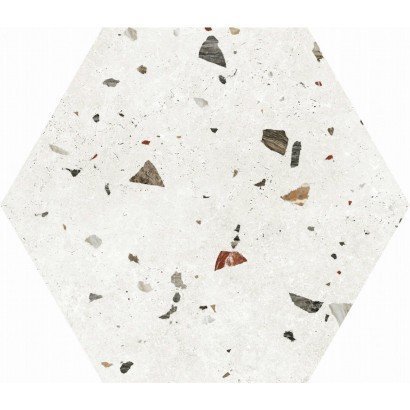 Série Sonar White hexagonal 22x25  (carton de 1,04 m2)