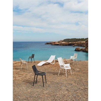 Chaise Vondom Ibiza 46x51x81 - Blanc - Lot de 4 unités