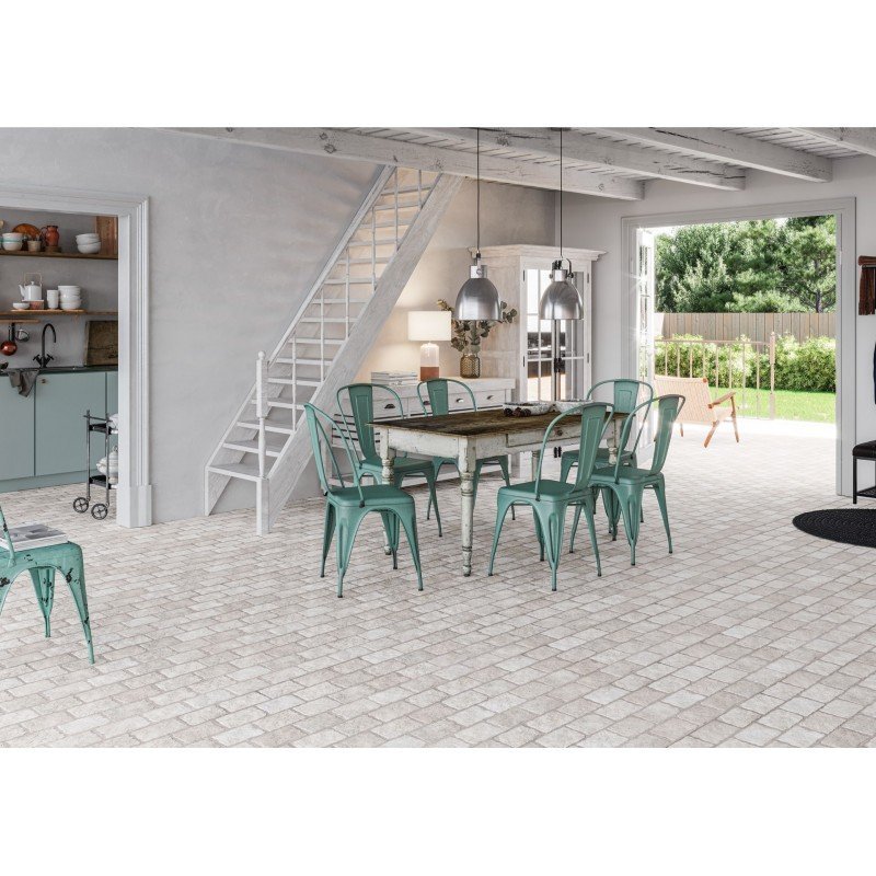 Borgogna White Cobblestone 44x66 (box of 1,04 m2)