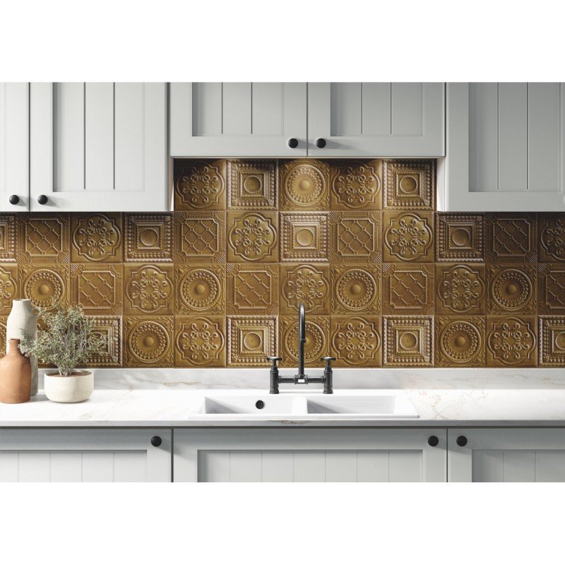 Série Metal Tiles Gold 20x20 (carton de 1 m2)