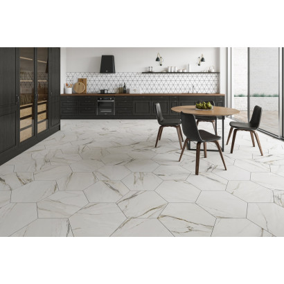Thassos gold 56x48,5 hex (box of 1,20 m²)