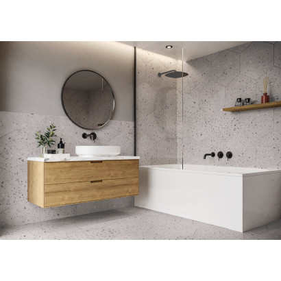 Confeti grey 56x48,5 hex (box of 1,20 m²)