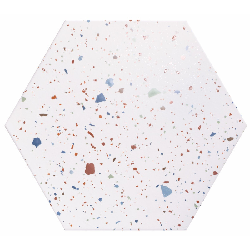 Confeti white 56x48,5 hex (box of 1,20 m²)
