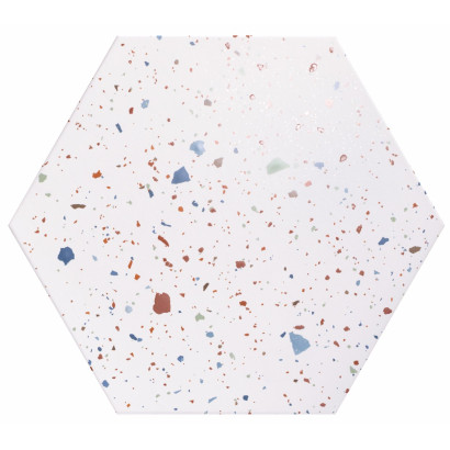 Confeti white 56x48,5 hex (box of 1,20 m²)