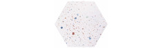Confeti white 56x48,5 hex (box of 1,20 m²)