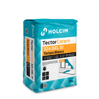 Tile adhesive TectorCeram 324 Gel Flex white C2TES1 25 kg