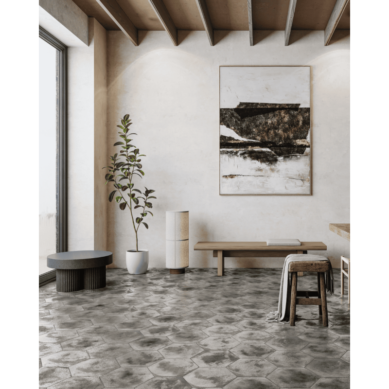 copy of Confeti white 56x48,5 hex (box of 1,20 m²)