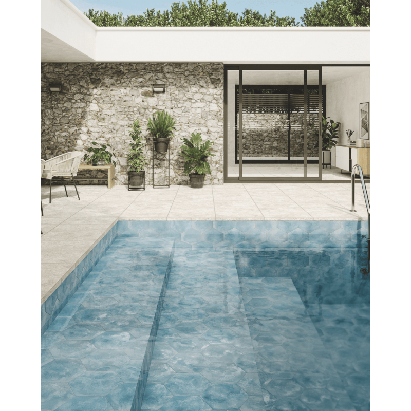 copy of Confeti white 56x48,5 hex (box of 1,20 m²)