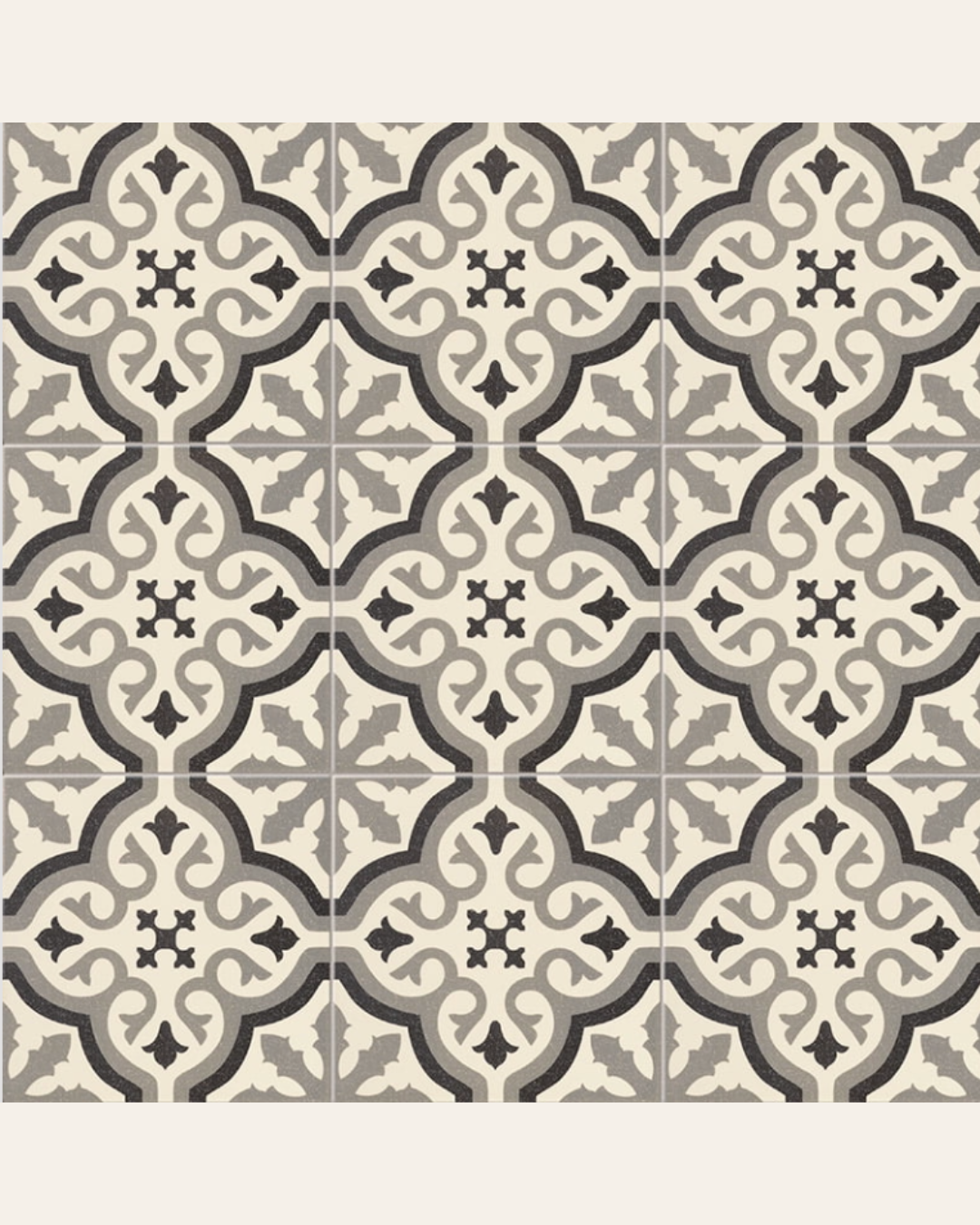 Centro Florentine White central pattern 20x20 (box of 1 m²)