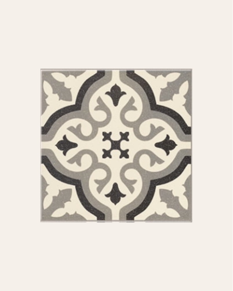 Centro Florentine White central pattern 20x20 (box of 1 m²)