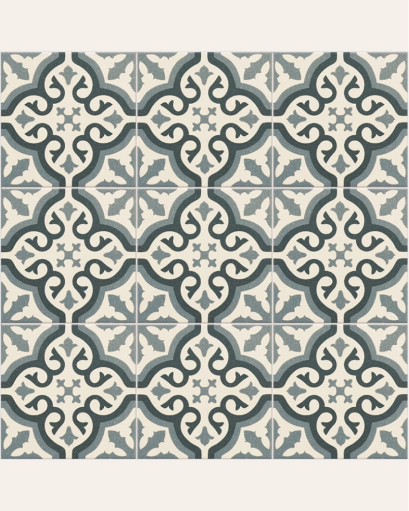Centro Florentine Blue central pattern 20x20 (box of 1 m²)