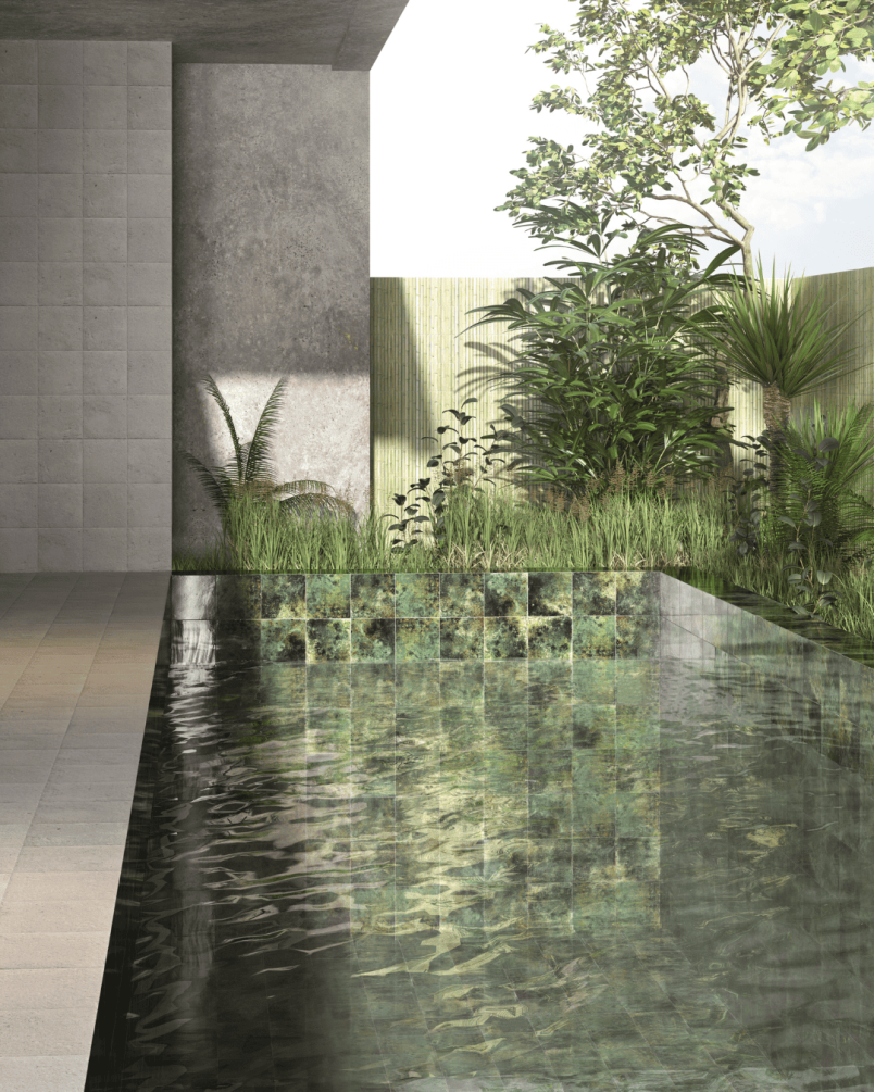 Série Ocean green 20x20 piscine (carton de 1 m2)
