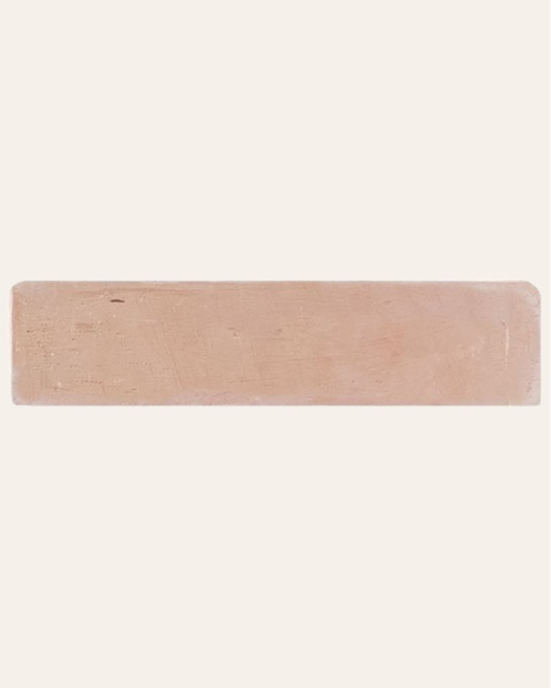 Plinthe Terre cuite fait main Natural bords arrondis 10x40 (vendu à l'unité)