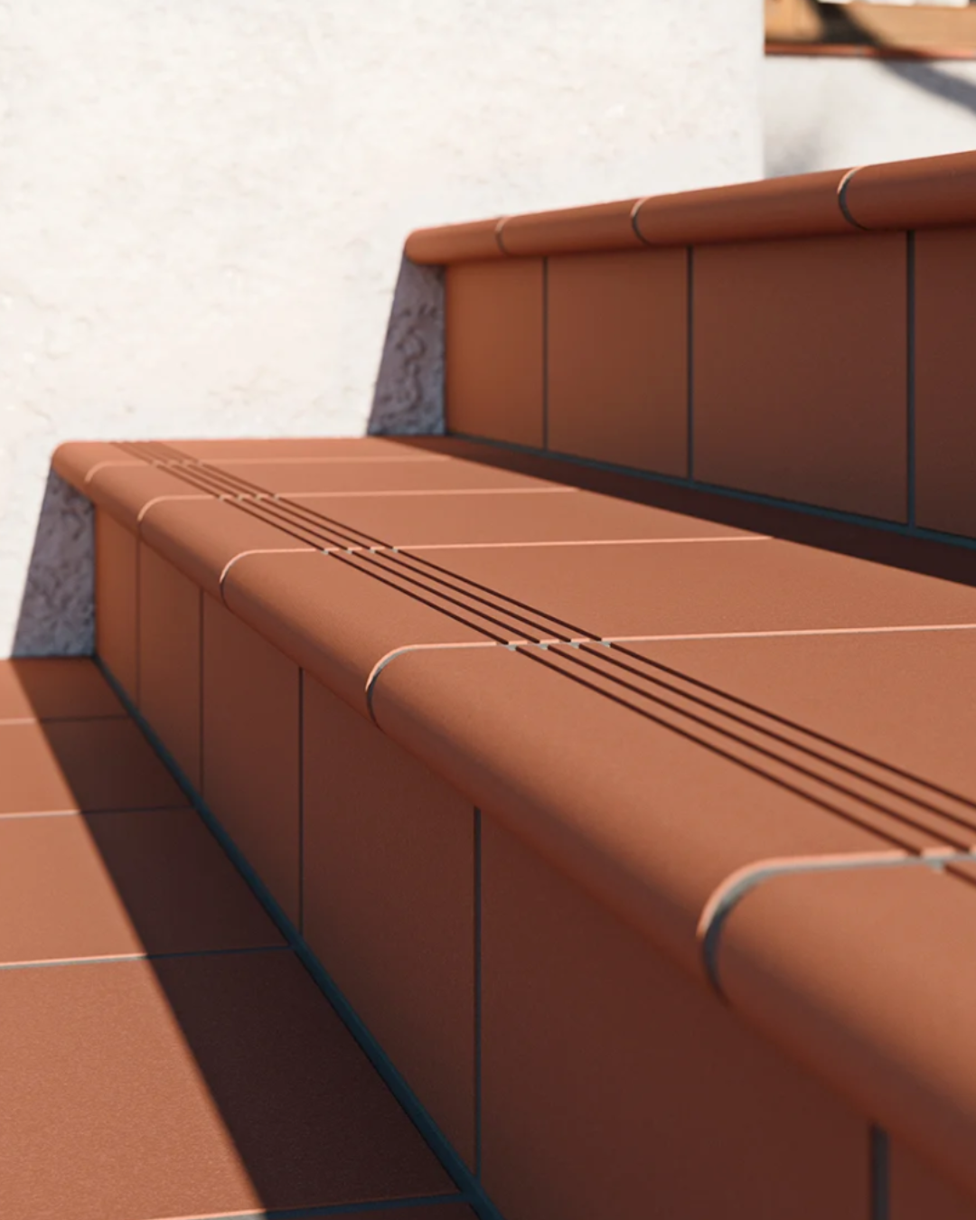 Leuca mechanical terracotta step 33x32