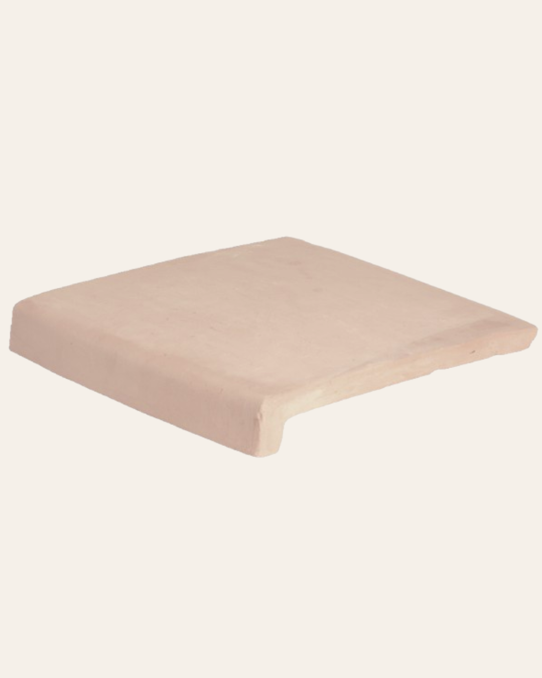 Stair nosing Handmade Natural Terracotta 40x40 (sold by the unit)