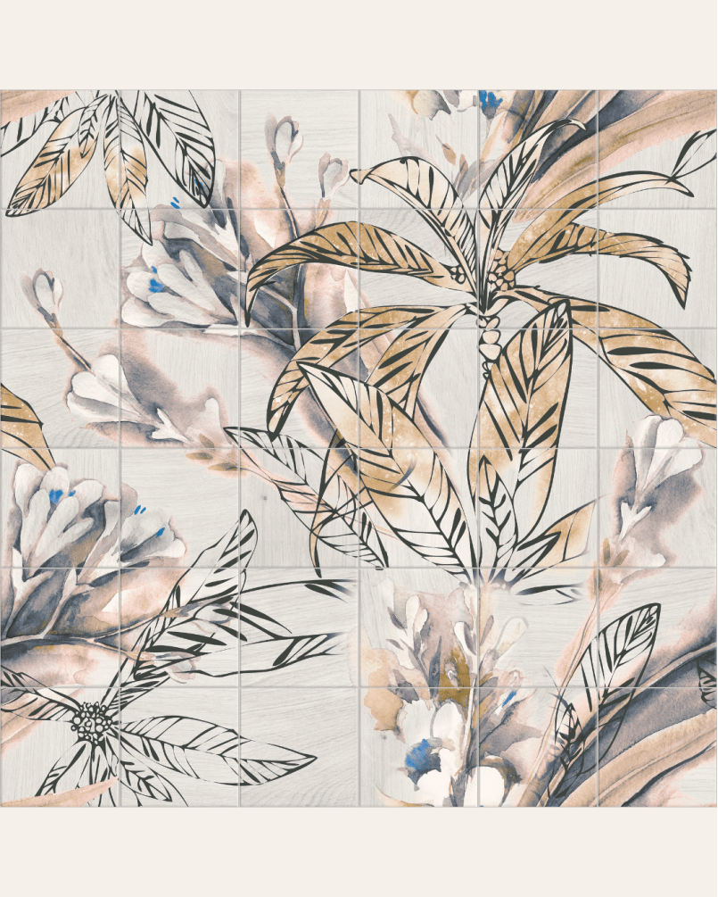 Tile set Autumn Leaves 20x20 (tile set of 1,44 m²)