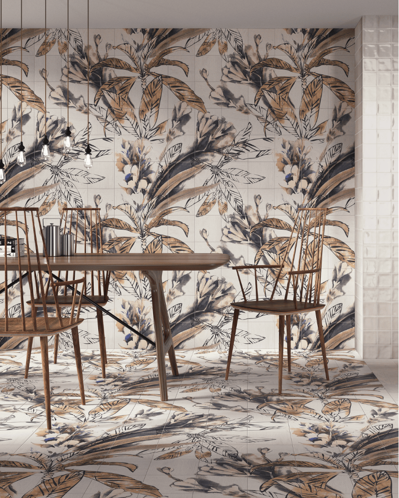 Tile set Autumn Leaves...