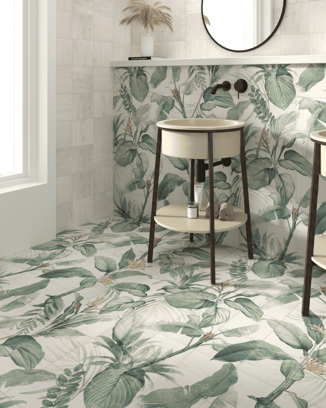 Tile set Spring Leaves 20x20 (tile set of 1,44 m²)