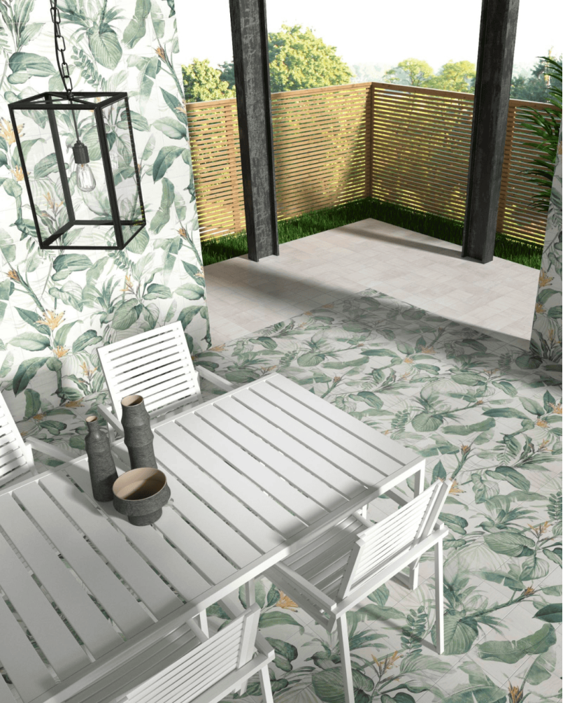 Tile set Spring Leaves 20x20 (tile set of 1,44 m²)