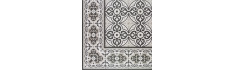 Cement Tile–Style Floor Borders